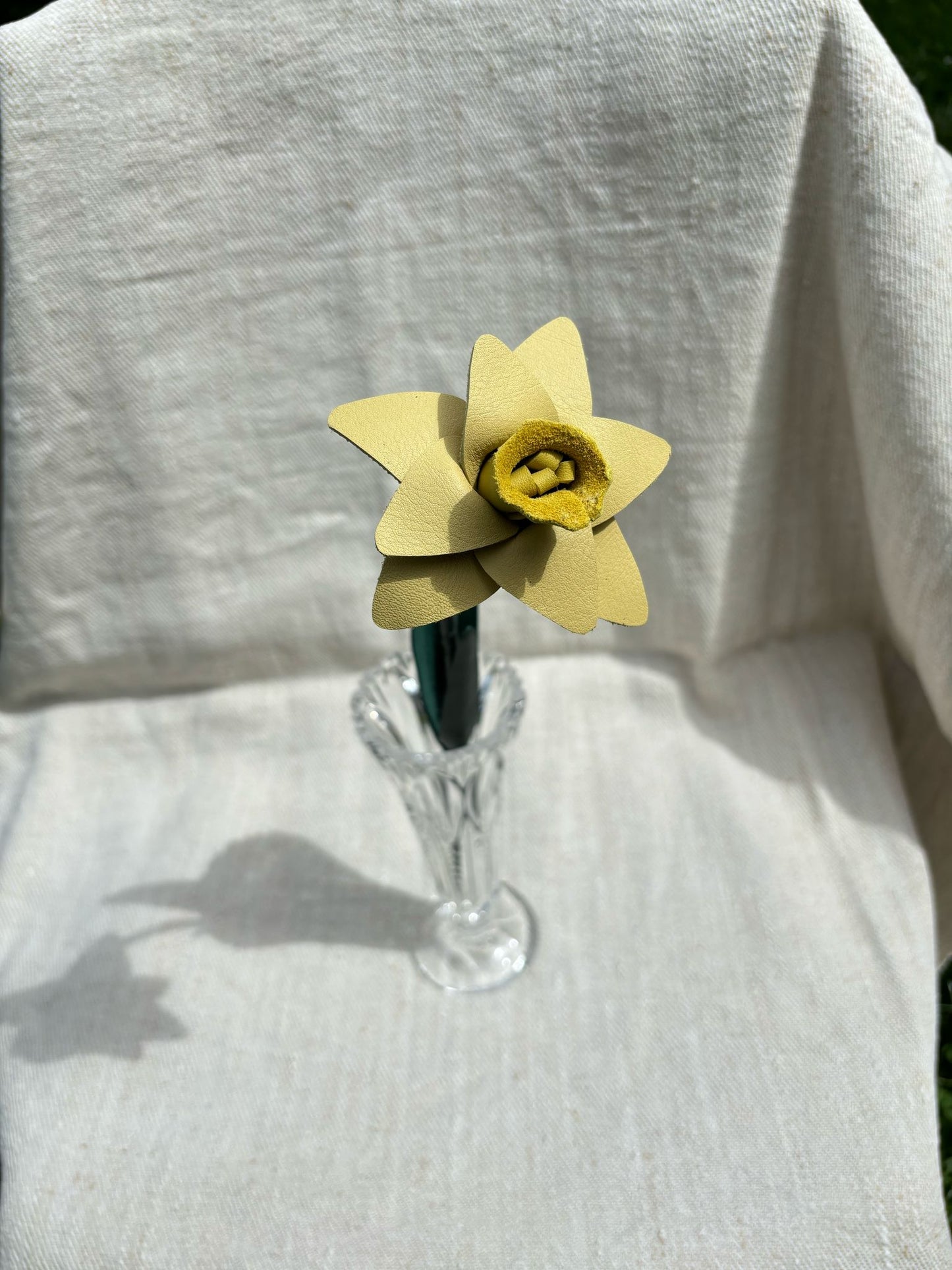 Fleurs en cuir