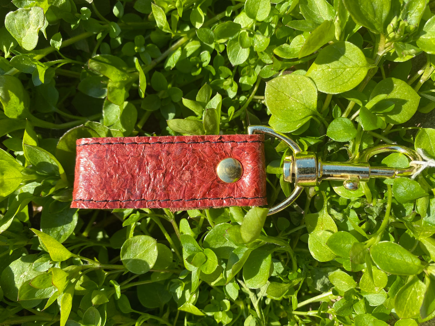 Porte-clefs en cuir de poisson