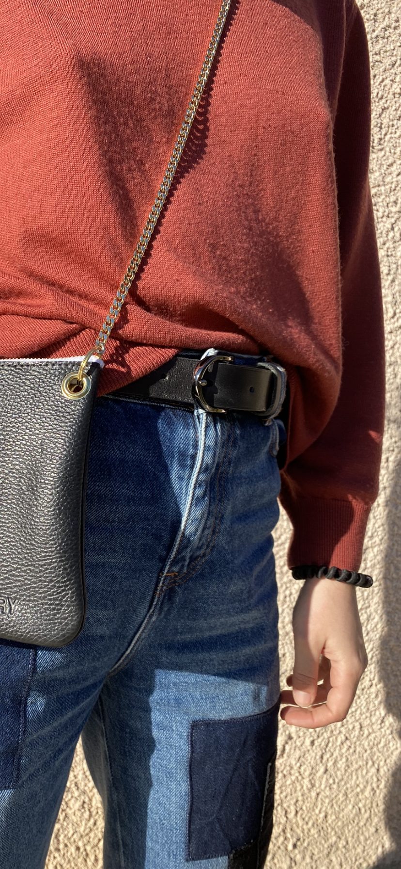 Ceinture en cuir épais